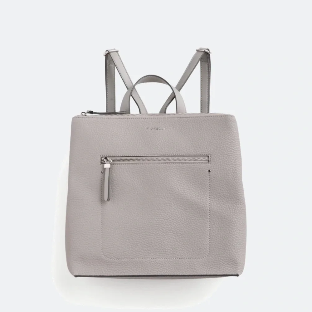Fiorelli faux leather Gray Textured/pebbled Backpack - see all pictures!